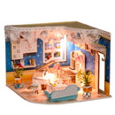 Miniature 1:24 DIY Dollhouse Furniture, 3D Wooden Diorama Sweet Princess House Model