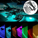 4-in-1 9 LED SMD Car Indoor Illumination Interior Lighting Strip 7 Color