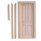 1/12 Wooden 4-Pane External Single Door for Dolls House DIY Making Accessories Room Items Decoration