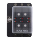 6-Way Car Blade Fuse Box Block Holder ATO/ATC Automobile Marine Boat DC32V
