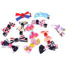 12 Piece Kids Girls Ribbon Bow Bowknot Hair Clips Barrette Hair Accessories