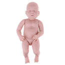 Real Touch Silicone 22inch Reborn Sleep Baby Girl Doll Kits Head Full Limb Body Mold Adult Collections