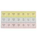 Weekly Pill Organizer(3-Times-A-Day), 7 Day Pill Box, Portable Travel Container for Vitamin Fish Oil with 21 Compartments