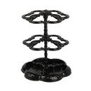 Retro Plastic Black White Rotating Eardrop Earring Jewelry Hard Display Stand Holder Jewelry Organizer Hard Display Stand