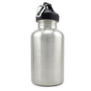 2000ml Capacity Stainless Steel Wide Mouth Water Bottle with Carabiner Clip for Outdoor Sports Cycling Runners Sports Beach Lovers Gift