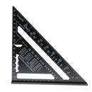 Right Angle 7 inch Aluminum Triangular Triangle Metric Scale Measure Ruler Carpenter Framing Measuring Tool