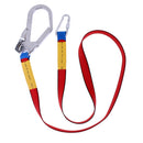 Outdoor Climbing Construction Fall Protection Harness Belt Safe Lanyard with Carabiner + 21cm Large Hook