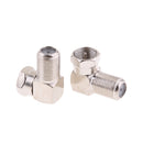 5X 90 Degree Right Angle Gold F RG6 RG59 Coaxial Coax Connector Adapter
