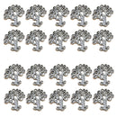 20 Pieces Tibetan Silver Hollow Tree Charm Pendant Jewelry DIY Making Craft