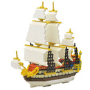 3000Pcs Plastic Granulated Galleon Grand Ship Model Blocks Assembly Building Blocks Intelligence Puzzle Kids Educational Toys