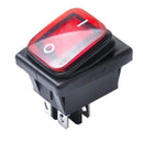 Red 4 Pin 2 Position Rocker Toggle Switch for Car Truck Boat Motorhome