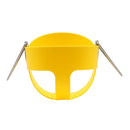 Kids Safety Heavy Load Bearing High Back Full Bucket Swing Seat Playground Summer Outdoor Fitness Game Fun Swingset Toy Yellow