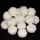 20 Pieces White Halloween Pumpkin Polystyrene Styrofoam Foam Decor for Kid Craft