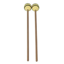 1 Pair Yellow Yarn Head Marimba Mallets with Beech Handle for Keyboard Percussion Instrument