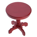 Wooden Furniture Round Tea Coffee Table Desk for 1:12 Dollhouse Any Room Decoration