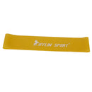 Durable Long Lasting Latex Exercise Stretch Loop Resistance Band Yoga Pilates Gym Fitness Supplies 20 lb Yellow
