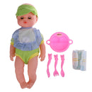 Handmade Lifelike Newborn Baby Doll Silicone Vinyl Realistic Doll Kids Adults Festival Xmas Gift Educational Tool Green