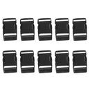 10 Pieces / Set Plastic Side Quick Release Buckles for Webbing Molle Backpack Luggage Bag 2'' (50mm)