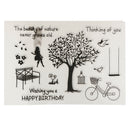 Garden Theme Silicone Rubber Clear Stamp Cling Seal Scrapbooking Diary Card DIY Craft