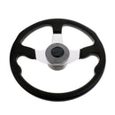 Aluminum Alloy Marine Boat Yacht Steering Wheel 3 Spoke 340mm Fits Standard 3/4" Tapered Shaft