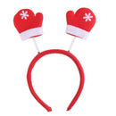 Kids Adults Christmas Gloves Headband Head Hair Hoop Bow Hat Fancy Party Props Fun Costume Hair Decor Accessory
