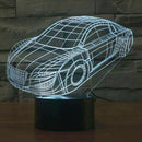 Creative Race Car 3D LED Night Light 7 Colors Touch Switch Desk Lamp Decor