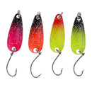 4 Pieces Fishing Spoon Lures Hard Fishing Baits Artficial Lures Baits Durable to Use Tackle
