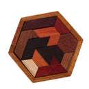 Wooden Intelligence Toy Kong Ming Lock Geometric Shape Puzzle Brain Teaser Puzzle for Kids Children
