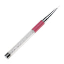 Professional Nail Brush Pen Drawing Painting Line Stripe Liner for UV Gel Polish Nail Art Pen Manicure Tool Crystal Handle 7mm