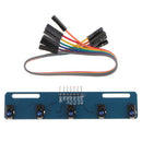 TCRT5000 Infrared Line 5-way Track Follower Sensor Obstacle Avoidance Module with DuPont line