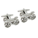 Stunning Bicycle Cuff Links Mens Brass Wedding Cufflinks Jewelry Silver
