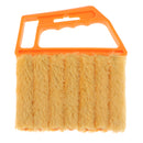 Venetian Blind Shutter Brush Window Air Conditioner Duster Dirt Cleaner Orange Handle + Orange Brush
