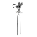 Stainless Steel Single Spring Fishing Pole Rod Stand Bracket Ground Holder