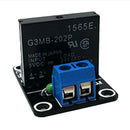 5V 1 Channel G3MB-202P Solid State Relay Module With Resistive Fuse 240V 2A Output