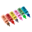 Pack of 6 Colors Jelly Washable Glitter Glue Pen for Painting Kids Crafts
