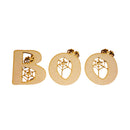 Plain Wooden BOO With Spider Web Cutout DIY Craft Halloween Embellishment