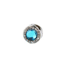 5Pcs Crystal Stainless Steel Loose Beads Spacer Charm DIY Jewelry Making Findings for Jewelry Clothing Button,Bag Decor