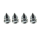 4 Pieces Universal Car/Truck Tire/Wheel Bike Stem Air Valve Protection Cap Cover Silver