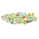100 Bumper Pack 16mm Assorted Slass Marbles Traditional Game Play Toy