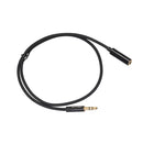 3.5mm Audio Stereo Y Splitter Extension Cable 3.5mm Male to Female Port for Earphone,Headset Splitter Adapter,for iPhone,Samsung,Tablets,MP3 - 0.5m