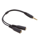 3.5mm Mic & Stereo Audio Y Splitter, 3.5mm Male to Dual 3.5 Female Mic & Stereo Audio Y Splitter Cable Cord Auxiliary Audio Cable