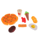Fast Food Cooking Play Set for Kids - 8 pieces (Pizza, Hotdog, Bread & more)