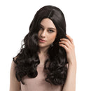 Soft Natural Synthetic Hair Wigs Black Long Women Curly Wavy Wig Heat Resisitant Thick Fluffy Cosplay Party Costume Wigs