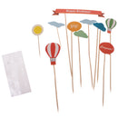 Lovely Cake Toppers Flags Cupcake Picks Cupcake Toppers for Kids Birthday Party Baby Shower Anniversary Celebration