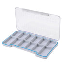 Plastic Slim Waterproof Fly Fishing Tackle Box Flies Case Storage 18.7x10.2x1.7 cm/7.4x4.0x0.7 inch