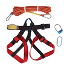 1 Set Rock Climbing Kit Safety Harness+Rappel Belay+ Carabiner+ 10M Rope