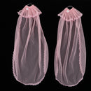 Fashion Doll Wedding Bridal Head Veil 12Inch Doll Wedding Clothes Accessories (Pink)