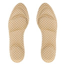 1 Pair Anti-Slip Shock Sweat Absorption 4D Sponge Massage Foot Pain Relief Insoles Orthotic Shoes Cushion Pad Khaki