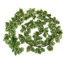 Artificial Beautiful Cloth 170 Leaves Grapes Vine Home Office Garden Decor PACK OF 12PCS White + Green