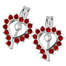 2 Pcs DIY Necklace Bracelet Accessories Copper Spot Drills Heart Wish Box